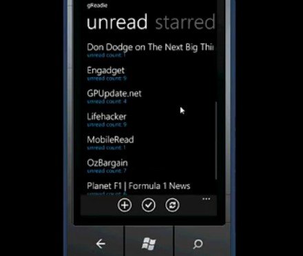 WP7��Google Reader�_�l(f��)��Մ�_�l(f��)ƽ�_
